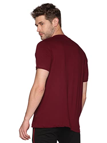 Image of Solid Men Round Neck White T-Shirt