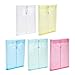 20Pcs Clear File Folder Letter Size File Bags String Closure File Wallet Receipt Wallet Document Folder Bag for Student