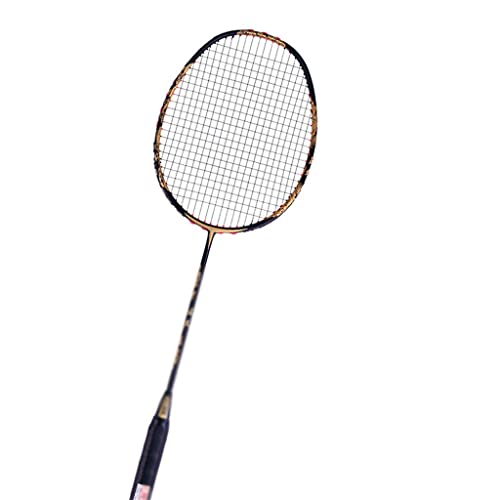 MQPALZKD Full Carbon Racket Reinforced Secondary Molding 35 Lb Offensive 4U Badminton Racket Single Shot