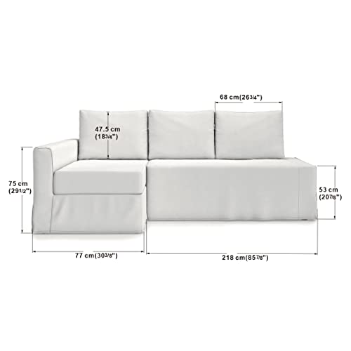 Tlyesd Easy Fit Friheten Couch Cover Replacement For Ikea Friheten 3 Seat Sofa Bed Slipcover,Friheten Sleeper Sofa Cover Only (Chaise On Left- Navy Blue) #TOP4
