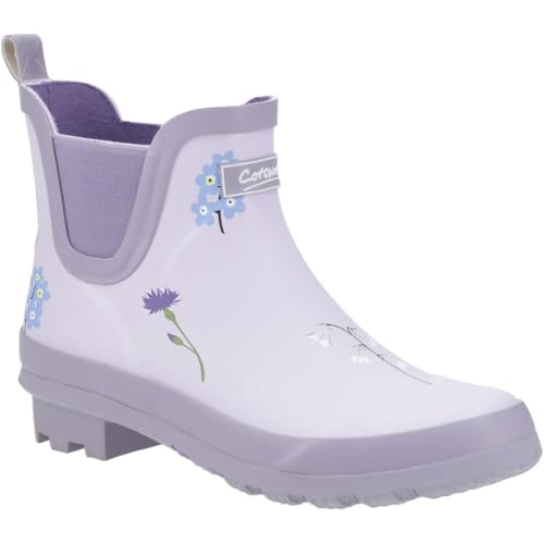 Cotswold Wildflower Ankle Wellingtons Female Lilac Size 6