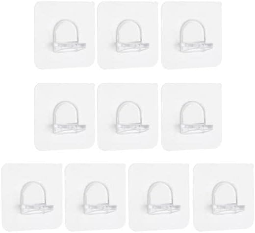 Adhesive Shelf Support Nails – No-Drill Wall Mount L-Shaped Bracket Alternative, Mini Plastic Shelf Pins, Curtain Rod Hooks, Furniture Support Clips for Lightweight Shelving (Multicolor)