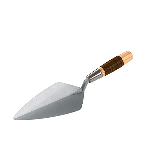 Bon 72-515 Brick Trowel Forged 9-inch Narrow London Leather Handle