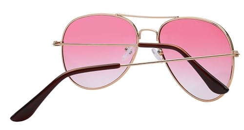 Image of OWL Aviator Pilot Sunglasses for Women and Men Size Medium Gold, Black, Silver, Bronze, Colorful Metal Frame