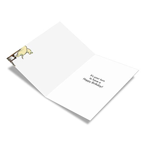 Nobleworks - 1 Humor Birthday Card With Envelope - Funny Cartoons For Birthday Greetings, Celebration Notecard - Dogopoly C3986Bdg #TOP1