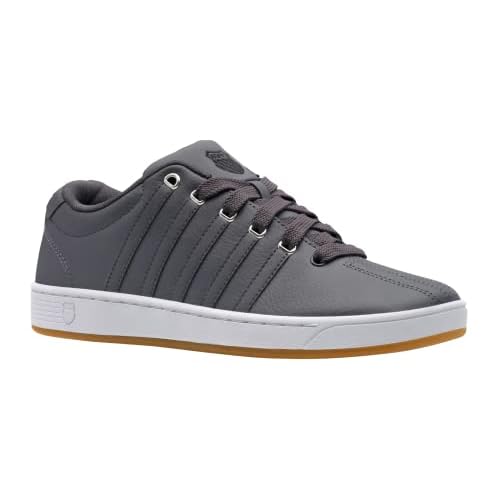 K-Swiss Men's Court Pro II CMF Sneaker 6.5 Asphalt/White/Gum