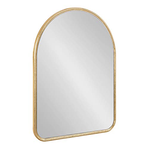 Kate and Laurel Caskill Midcentury Arched Wall Mirror, 18 x 24, Gold, Decorative Modern Mirror for Wall Display by Kate and Laurel - Used condition - US$42.08