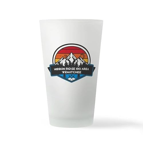 CafePress Mission Ridge Ski Area Wenatchee Pint Glass 16 oz