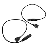 ULDIGI 2 Stück Teiliges Dj Bühnenlicht Adapterkabel Poliger Xlr Stecker zu Buchse Signalverlängerungskabel Robust für Eventbeleuchtung und Veranstaltungsproduktion