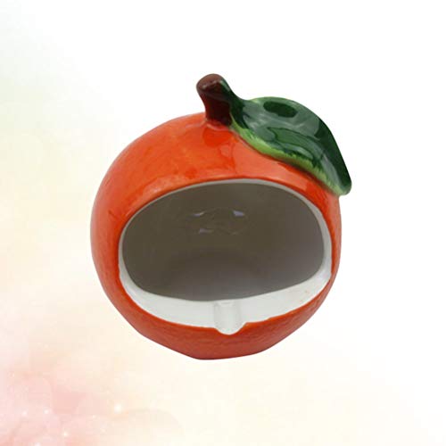 TEHAUX Hamstaer Casa de Verão - Cama de Cerâmica, Ninho de Hamster Laranja, Ninho Criativo para Anim