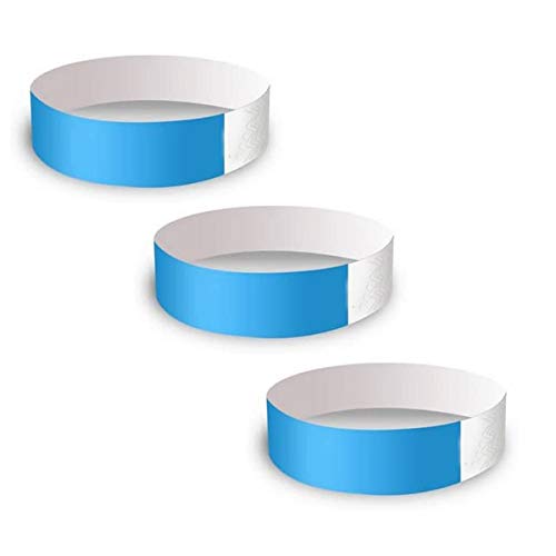 使い捨てリストバンド100枚入り の耐久性&耐水性 カラーも豊富 イベント用 人数カウント 水場でも適用 再入場管理に 7色選択可能