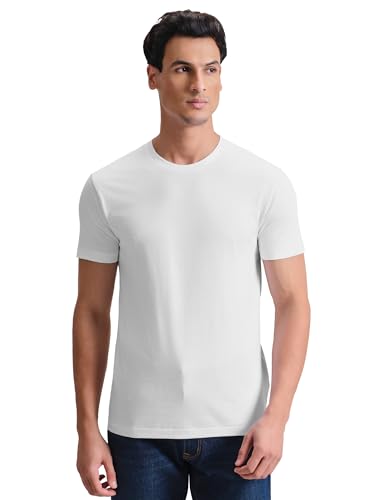 Image of XYXX Men's Iconique Solid Supima Cotton Slim Fit T-Shirt | Super Soft Half Sleeve Tshirts with Superior Colour Retention