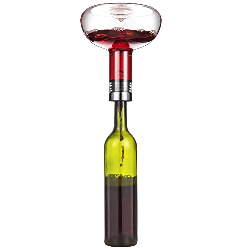 SJZQ Circulation Wine decanter 50oz Wine Carafe with lid,100% Hand Blown Crystal Aerator decanter,Superior Red Wine Decanter Gift For Wine Accessories by SJZQ - Image 2
