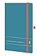 Chronoplan 50456 Buchkalender Kalendarium 2026 (Terminplaner A5 (135x210mm) mit Softcover, Wochenplaner, 1 Woche auf 2 Seiten, mit Stiftschlaufe, Einmerkband, Gummiverschluss) Elementary, Petrol