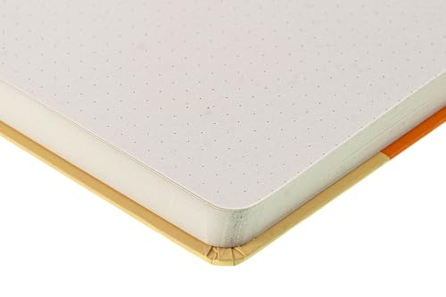 Image of Hello, Artist! Journal, Square, 4.7 inch x 4.7 inch, Orange /Yellow, Dotted Paper, 180 Pages, Suitable for Any Dry Media, For Writing, Travel, Business, Work, School