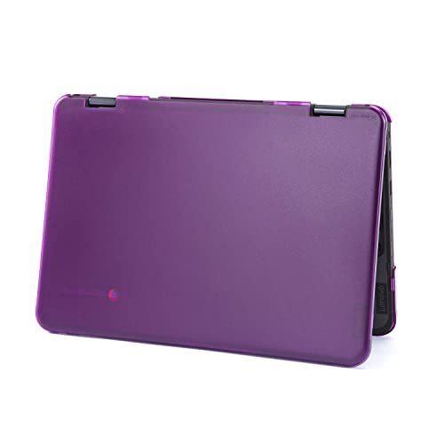 Funda Lenovo 300E 500E Gen 3 mCover rígida contra golpes para Chromebook 11.6 púrpura