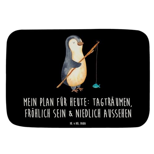 Mr. & Mrs. Panda Badvorleger Pinguin Angler - Geschenk, Fischer, Tagesplan, Angel, Plan,...