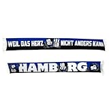 100% Poyester 1887 Streetwear Hamburg \'WEIL DAS HERZ NICHT ANDERS KANN - HAMBURG Druckschal