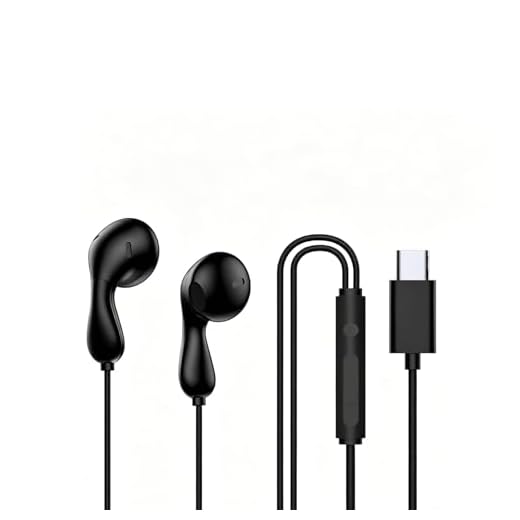 1/2 Pack Durable Wired Gaming Earphones 3.5mm Jack & Type-C Dual Plug in-Ear Headset Compatible with Samsung