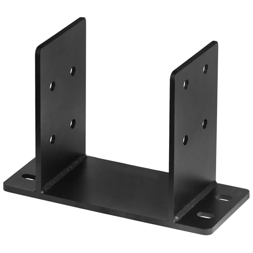eoere 2 PCS 8x6, 8x8 Post Base, Heavy Duty Welded Concrete Post Anchor Bracket for Pergola, Deck, Pole Barns, 8 Gauge Steel