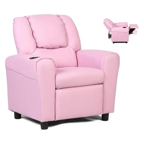 Costzon Kids Recliner Chair with Cup Holder Cover
