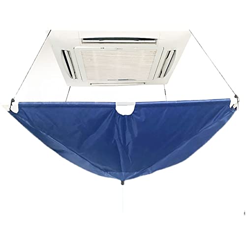 TJLVYCNB Cubierta de limpieza de aire acondicionado, bolsa de protección contra el polvo de limpieza de aire acondicionado impermeable con tubería de agua, se aplica a la limpieza de la máquina de tec