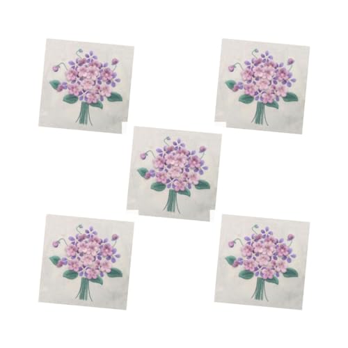 Kit broderie débutant fleur pensée 3D canevas complet lot de 5