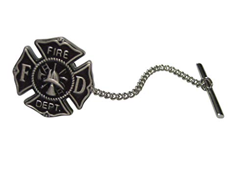Emblema de bomberos con tachuela metálica para uniforme oficial