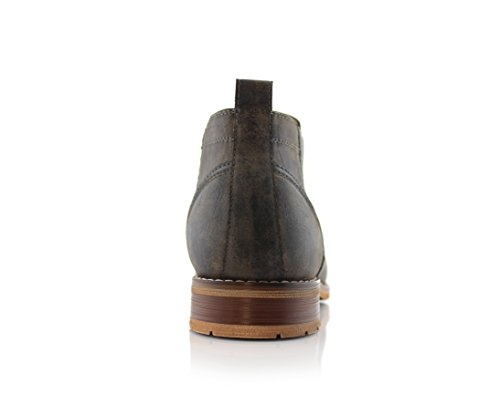 Image of Ferro Aldo Men's Chelsea Boots | Pull-On Ankle Boot in Plain Toe, Cap Toe & Wingtip Brogue Styles | For Casual, Dress, Work & Formal Events