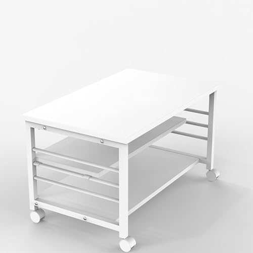 Image of InnoFur Meleti Low-Type Floor Sitting Table, Multi-Utility Desk, Study, Laptop for Home and Office (White, Size-65x40CM)
