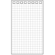 Lihit Lab N1660S Leaf for Twist Ring Notebook, Memo Size, 8 Holes, 1 Pair = 40 Sheets