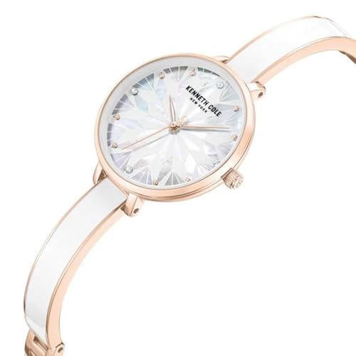 Image of Kenneth Cole Quartz Analog with Silver Dial Rose Gold Stainless Steel Strap Watch for Women - KCWLG0068003LD