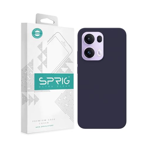 Image of SPRIG Compatible with Oppo Reno 13 Pro Premium SilkTone Back Cover Drop Tested Shock Proof Mobile Case for Men, Women, Boys and Girls with Camera Protection (Midnight Blue)