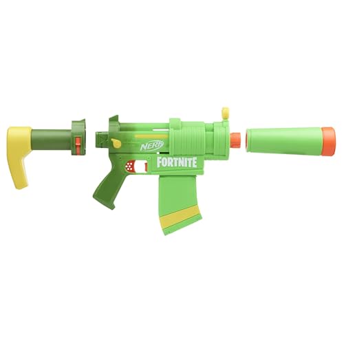 NERF Fortnite SMG-Zesty Elite Dart Blaster - Removable Stock and Barrel, Removable 10-Dart Clip, 10 Official Elite Darts - Image 4