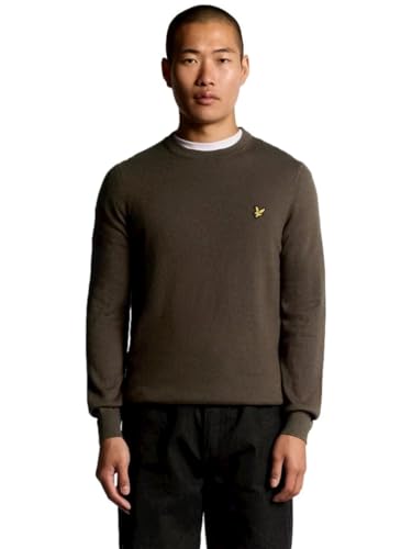 Pull en coton mérinos Lyle & Scott Espresso : l'élégance d'une maille haut de gamme