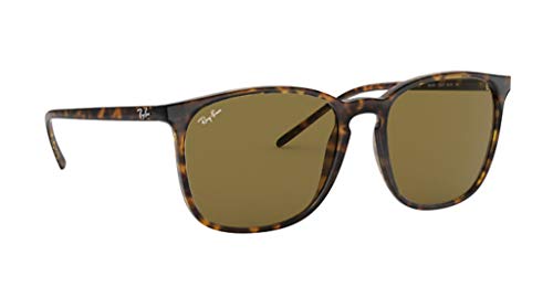 Ray-Ban Unisex RB4387 Square Sunglasses, Light Havana/Dark Brown, 56 mm - image 8