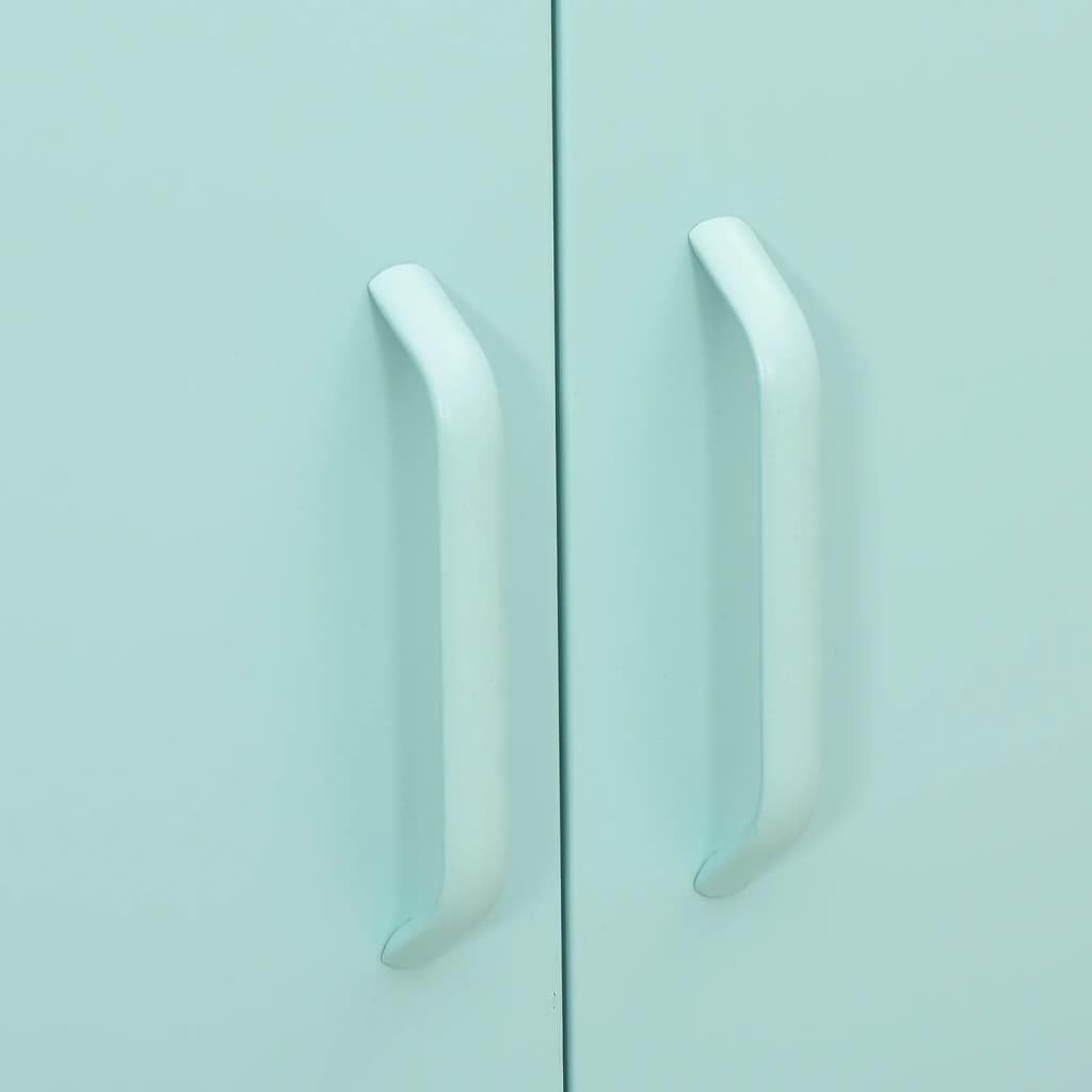 Close-up of the cabinet handles