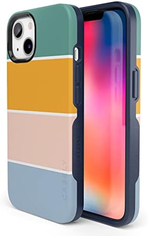 Casely iPhone 13 Case | Paint The Town | Colorblock Stripes | Bold Protective Design | Compatible with MagSafe