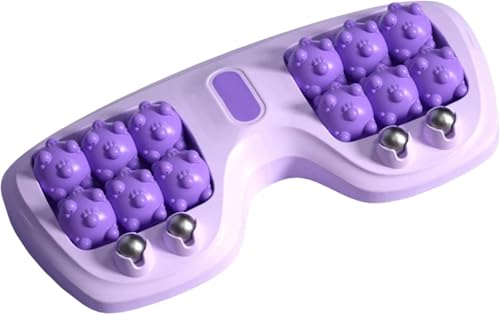 Portable Double Foot Massage Roller,Plantar Fasciitis Relief, Dual Foot Acupressure Therapy for Stress Relief and Improved Circulation, Portable Reflexology Tool for Home and Office Use