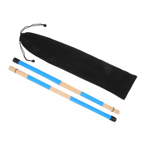 Sosoport 1par Bundle Varillas profesionales de madera para jazz y música folk, y pinceles de percusión fáciles de usar con agarre cómodo para principiantes miniatura 1