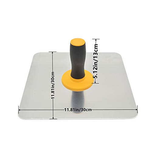 Lightweight Premium Aluminum Plate Plastering Hawk Plastering Hand Board With Comfort Grip Handle 12 X 12-Inch #TOP1