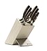 Produktbild WÜSTHOF Messerblock Epicure (9856), Universal Messerblock bestückt mit 6 geschmiedeten Kochmessern, Küchenmesser Block aus Buche, rostfreier Stahl