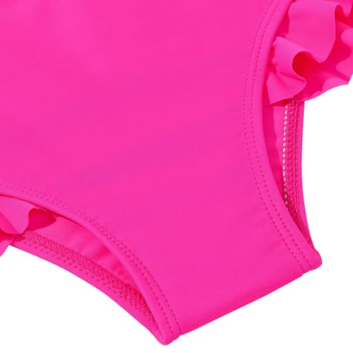 Toddler Baby Girls Swimsuit 3 Piece Cute Floral Print Spaghetti Strap Bathing Suits with Cover Up Quick-Dry Swimwear2