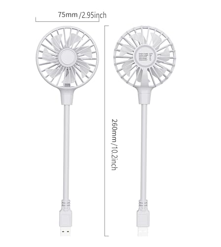 Tertran X32 Usb Fan, Mini Portable Fan For 360° Rotation, Small Personal Fan For Home Office, Desk Fan Compatible With All Usb Outputs Such As Laptop/Power Bank/Plug, Pocket Fan For Travel Commute thumb #6