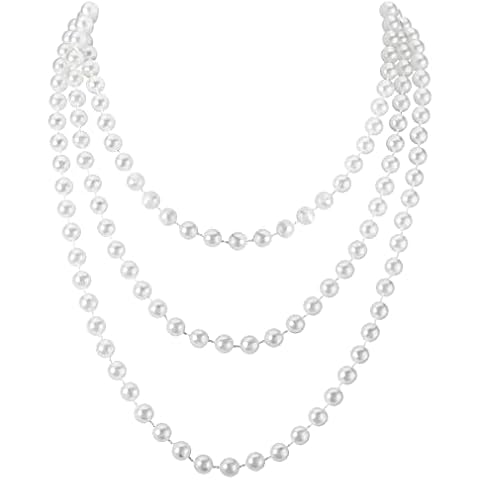 Collar de Perlas de Imitación Ajustable Cover
