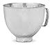 KitchenAid 5 Quart Stainless Steel Bowl for all KitchenAid 4.5-5 Quart Tilt-Head Stand Mixers KSM5SSBQB, Quilted Stainless