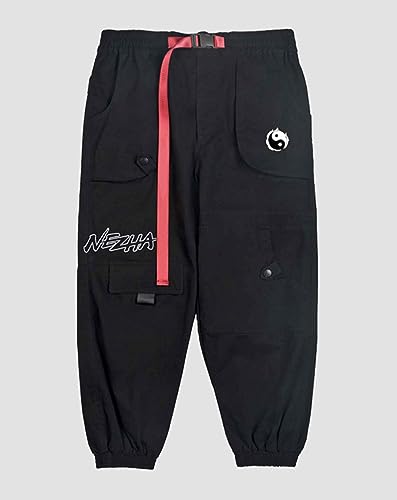 Niepce Inc Japanese Streetwear Cargo Pants for Men with Straps4