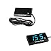 Bostar Voltímetro moto 12V Digital Pantalla LED Display Voltímetro Coche Motocicletas Impermeable azul