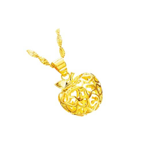 Pendentif de luxe ajouré anti-noircissement, collier élégant pour femme sans irritation