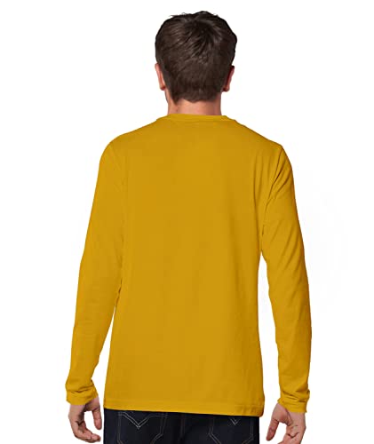 Image of Cricmarket Mens Plain 100% Cotton Round Neck Full Sleeves Multicolour T Shirt. Casual, Trendy, Stylish Tshirts and Tops